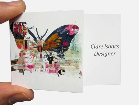 folding business card